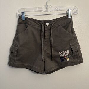 DR.SEUSS Seusswear Vintage 90s Green Eggs & Ham Embroidered Shorts- 10/12